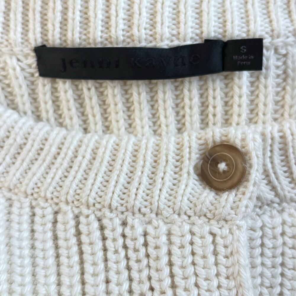 Jenni Kayne Hayes Cardigan Sweater Ivory Size Small - Picture 4 of 6